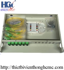 Hộp phối quang ODF 12FO khay cố định gắn rack 19” 